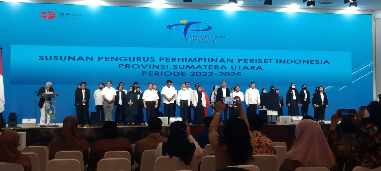 Badan Riset dan Inovasi Daerah Kota Medan Menghadiri Pengukuhan Pengurus Perhimpunan Periset Indonesia Wilayah Sumatera Utara Periode 2022-2025